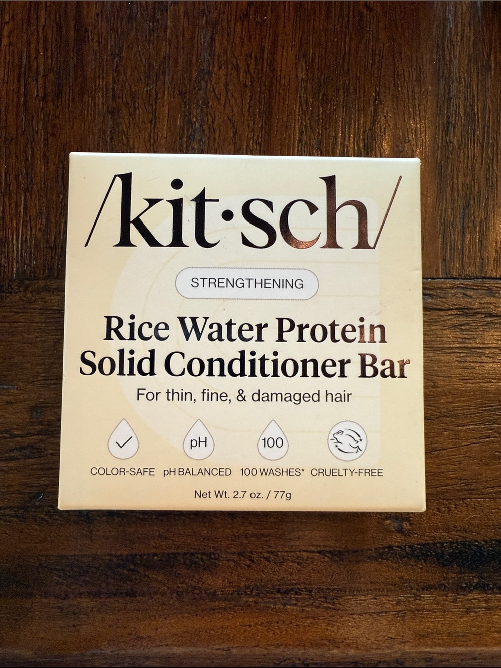 Kitsch Rice Water Protein Solid Conditioner Bar - Cream
